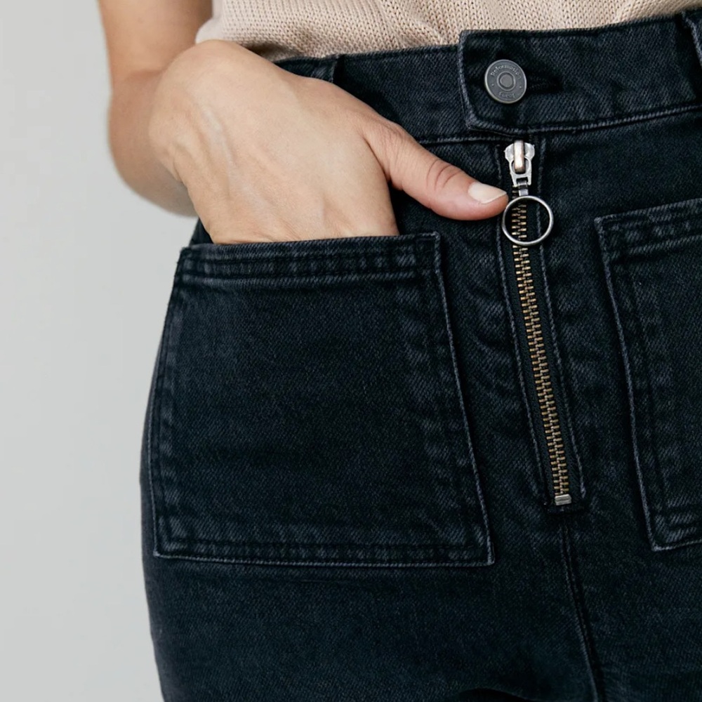 Reformation Peyton Zip Ultra High Rise Bootcut Jeans - Picture 3 of 10